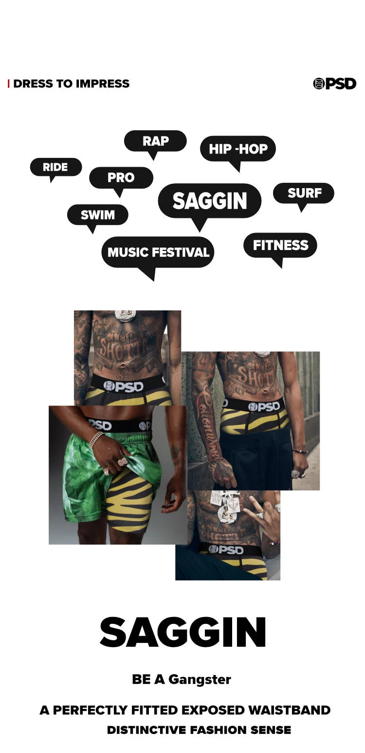 OZPSD Men Sexy Boxers Men Boxershorts Men's Printed Long Boxer Briefs Mens Underpants Plus Size Breathable Man Underwear Panties