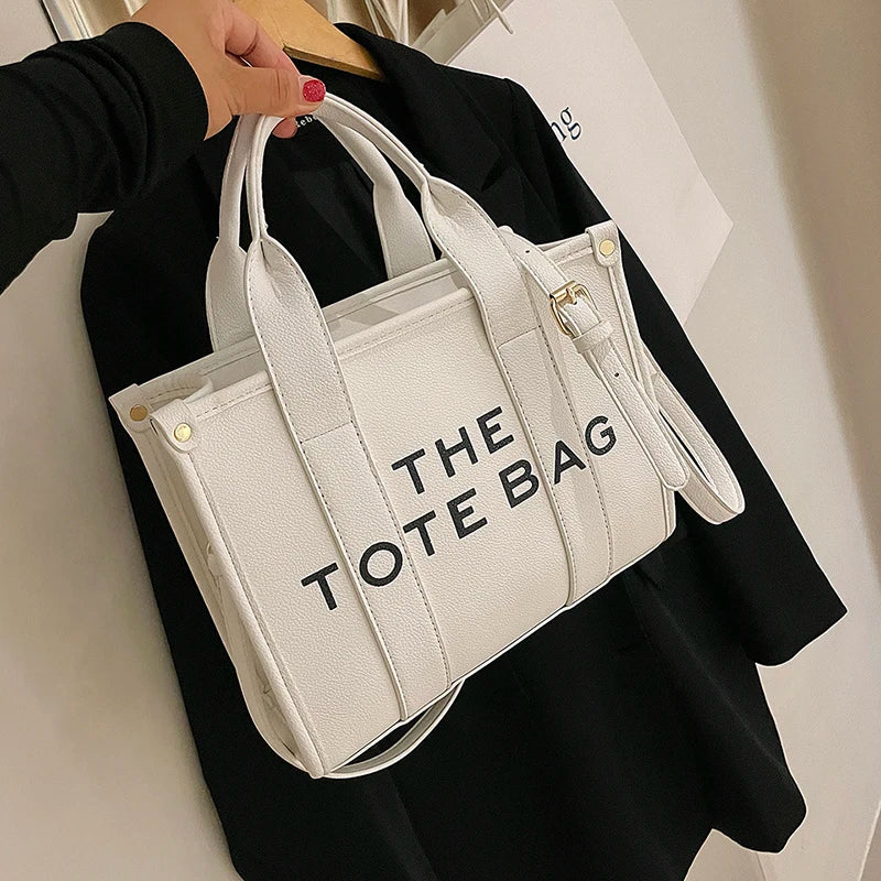 The Tote Bag For Women Crossbody Female Handbag New Solid Words Lette Leisure Large Bag,Luxury Fashion Bag,designer Bag for PU