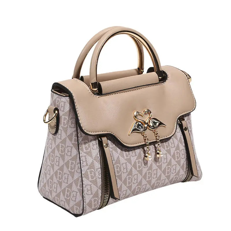 High Quality Bags Fashion Print Leather Shoulder Bag Luxury Design Shoulder Bag Elegant Small Square Bag