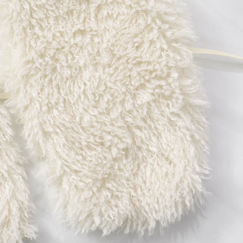 Weird Puss Sexy Furry Tank Tops Women Backless Sexy Midnight Cardigan Autumn Hipster Wild Basic Streetwear Halter Furs Y2K Tops