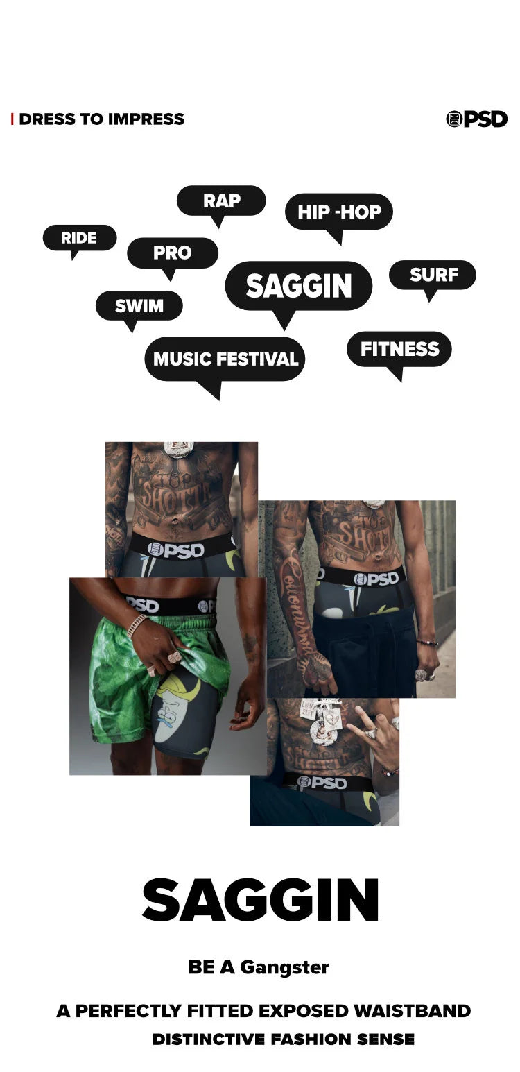 OZPSD Men Sexy Boxers Men Boxershorts Men's Printed Long Boxer Briefs Mens Underpants Plus Size Breathable Man Underwear Panties