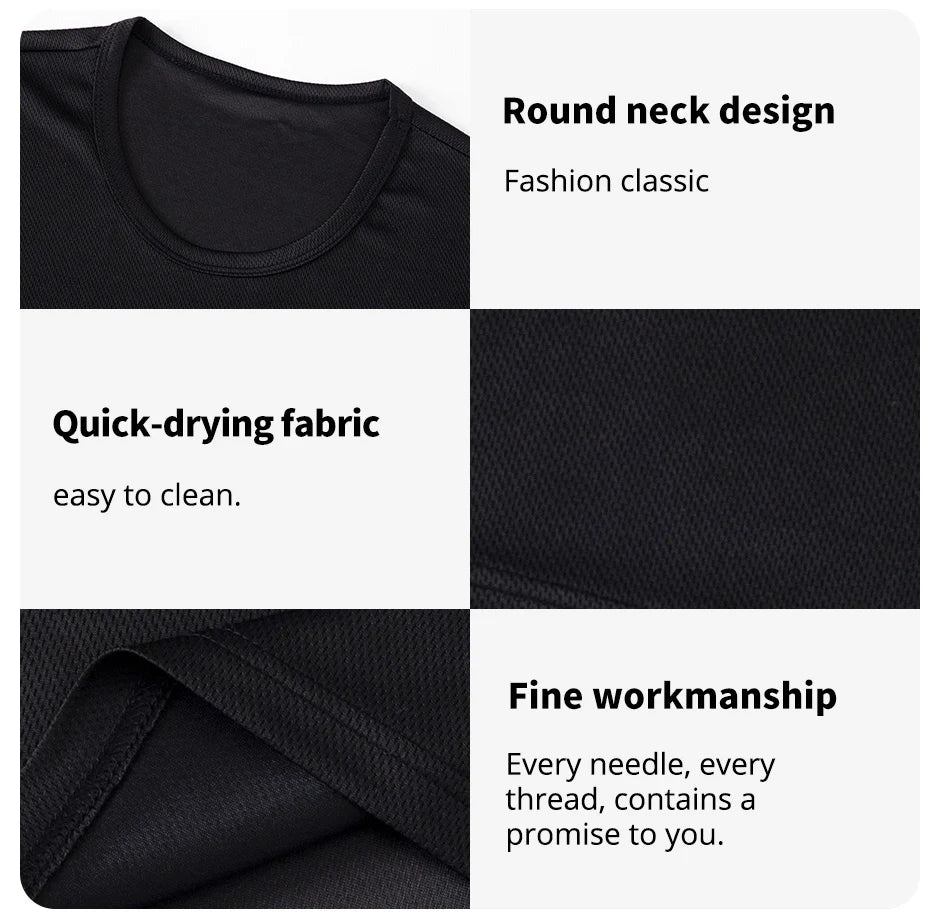 2/4/6 Pcs Plus Size Men's Quick-drying Short-sleeved Shorts Suit Men's Leisure Sports Running Fitness T-shirt Joker Shorts Teen