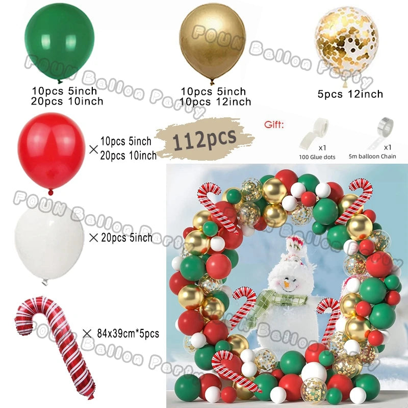 Christmas Balloon Garland Arch Kit — Holiday Party Decor