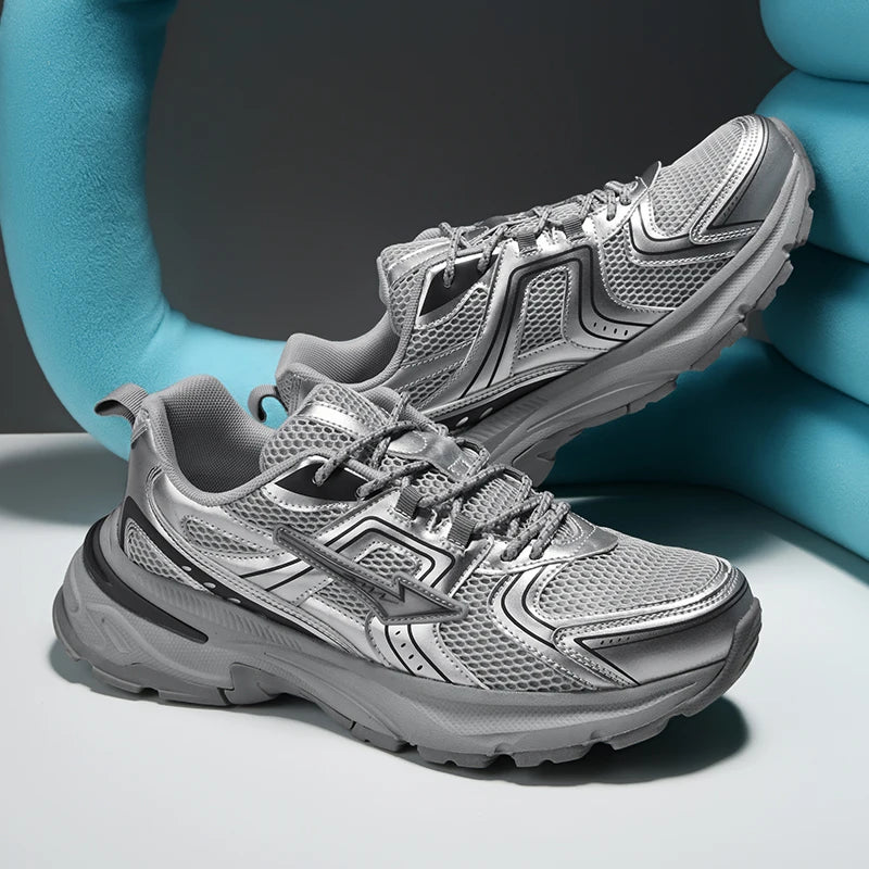 2026 Men Trendy Platform Dad Sneakers Women Breathable Mesh Soft Cushion Sport Running Non-Slip Athletic Jogging Training Shoes