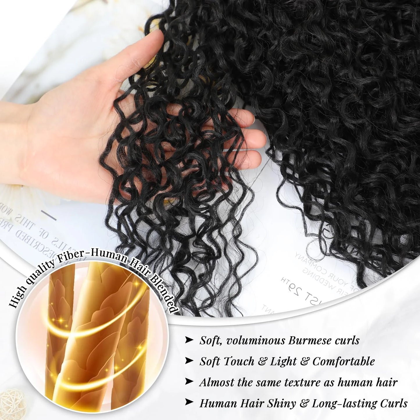30 Inch Curly V Part Wig Human Hair Brazilian Virgin Human Hair Wig  Upgrade U Part Wig Glueless V Shape Wig Natural Black Color