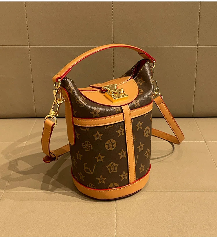 Light luxury brand women's bag bucket bag 2024 new high-end feeling autumn and winter fashion explosive handbag crossbody bag