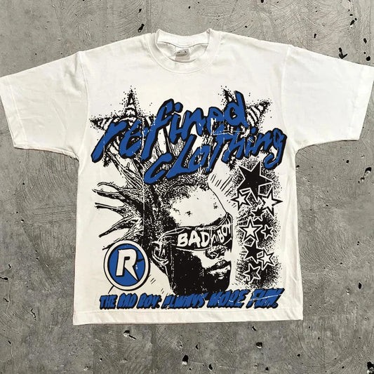 Harajuku Letter Graphic T Shirts Y2k Tops Men Women High Street Oversized T Shirt Pro Choice Streetwear Vintage Tee Clothing