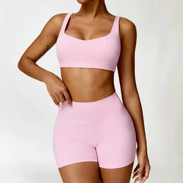 2PCS Yoga Suit Sports Set Women Quick-Drying Gym Set Women Tracksuit Running Workout Long Sleeve Sports Shirt Yoga Clothing