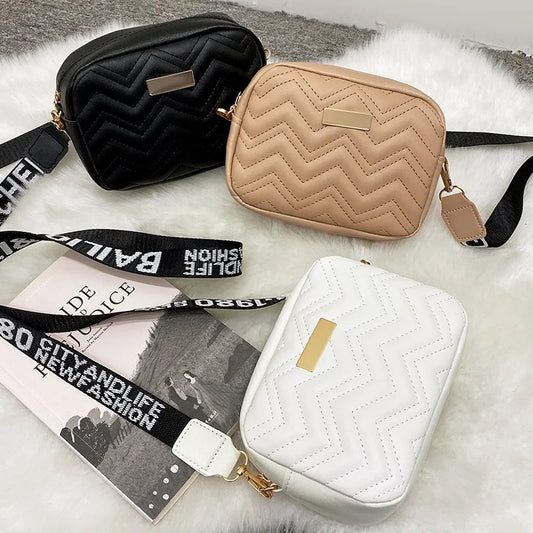 Women's Woven Leather Crossbody Bag