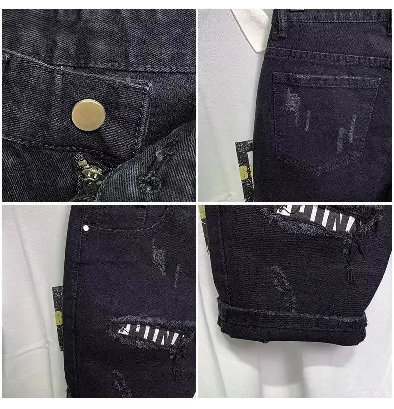 Trendy Versatile Straight-Leg Jeans For Men Summer American Style Vintage Trousers With Five-Pocket Design And Breaker Details