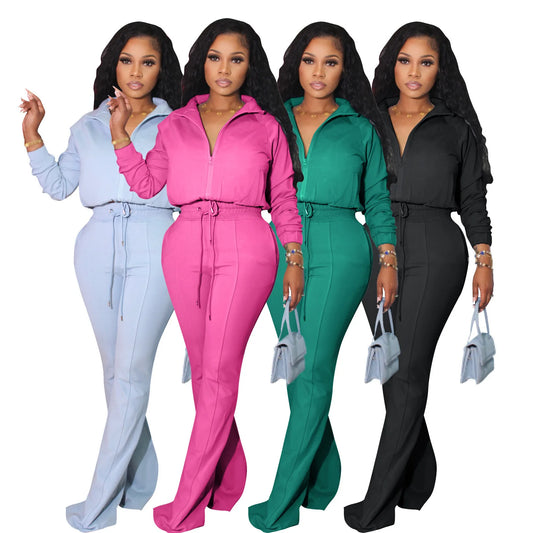 Women's Two-Piece Hoodie and Pants Set