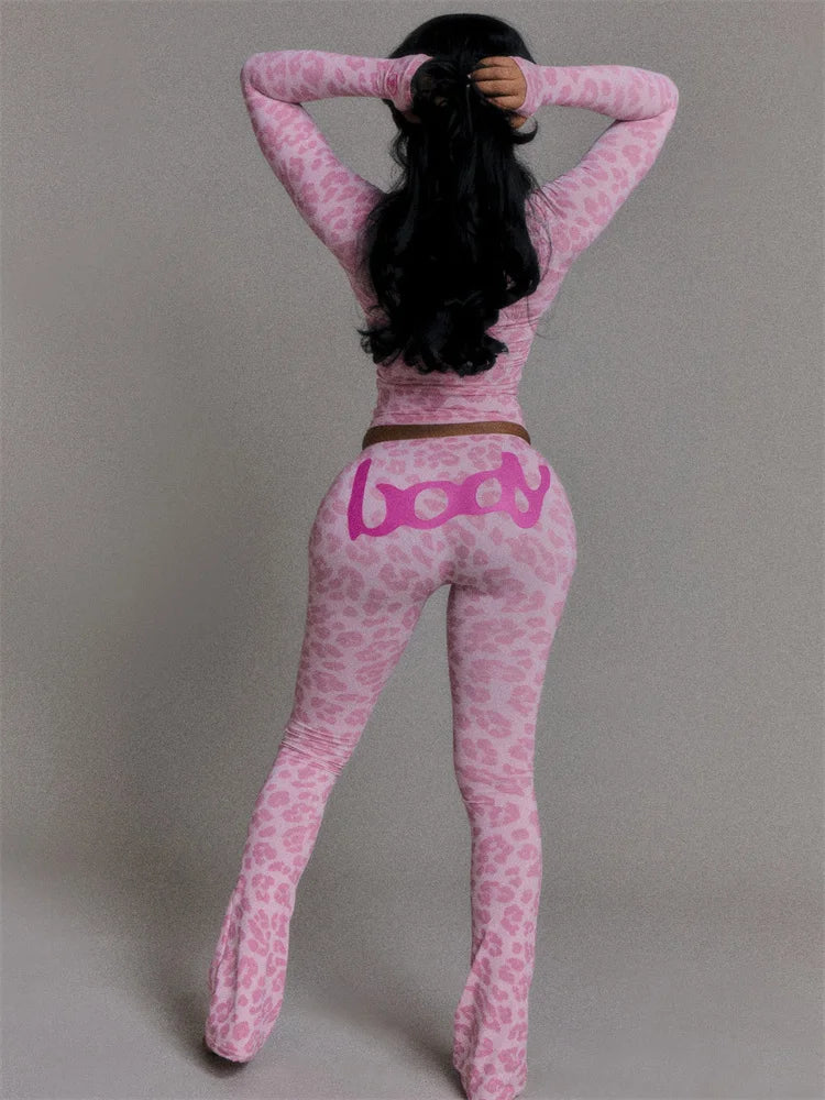 Pink Zip Hoodie & Pants Tracksuit — Women's Two-Piece