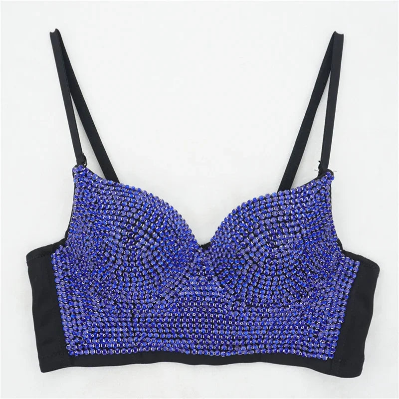 Bling Rhinestone Corset, Luxury Woman Clothes