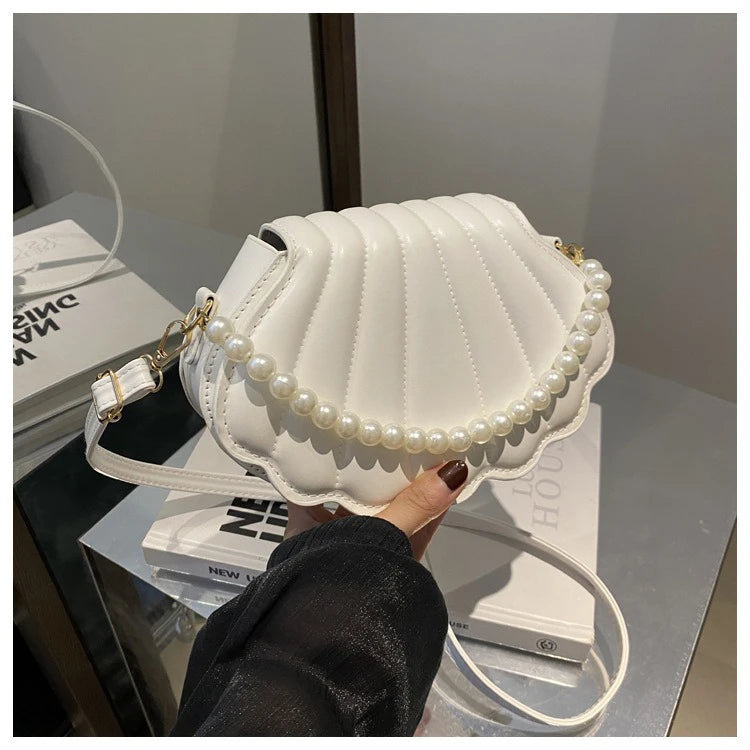 Korean-style Chic Single-shoulder Bag, Niche Trend Shell Bag, Fashionable and Simple Crossbody Bag 2025 Summer New Bag for Women