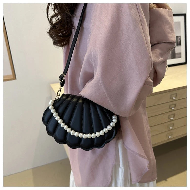 Korean-style Chic Single-shoulder Bag, Niche Trend Shell Bag, Fashionable and Simple Crossbody Bag 2025 Summer New Bag for Women