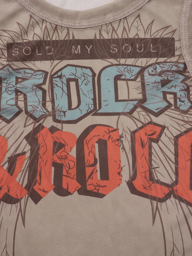 Weird Puss Seyx Hottie Crop Tees Women Summer Fashion Letter Print O-Neck Skinny Elastic Night Club Party Streetwear Tank Tops