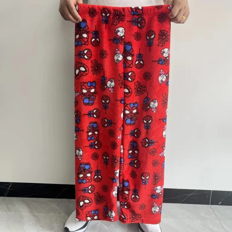 2025 MINISO New Hello Kitty Long Sleeved Quick Drying Casual Women's Daily Long Pants Breathable Cartoon Cute Sports Pants
