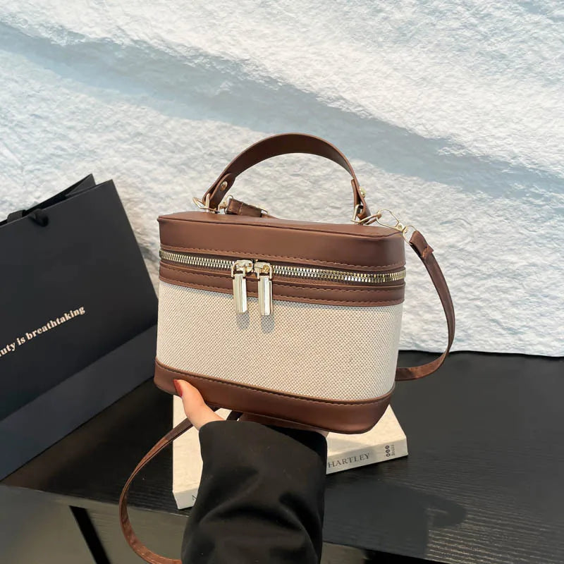 Fashion Round Bucket Bags For Women's Daily Used, Leopard Pattern Crossbody Shoulder Bag For Commuting, Casual Ladies Handbags