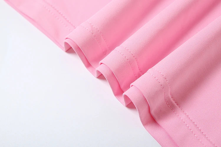 Weird Puss Activity 2piece Set Women Tracksuit Shorts Sleeve Crop Tops+Biker Shorts Letter Print Matching Street Stretch Suits