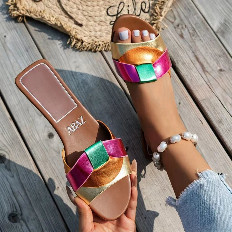 New Summer Designer Women'S Solid Color Fashion Slippers Zapatos De Mujer Women'S Shoes Slippers Women Slippers Women Shoes