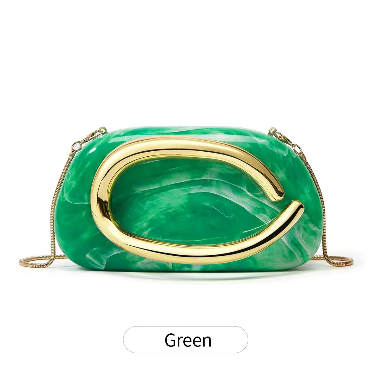 Women's Sealed Box Shaped Acrylic Clutch Fashion Dinner Wedding Party Handbag Elegant Luxury Designer Crossbody Shoulder Bag