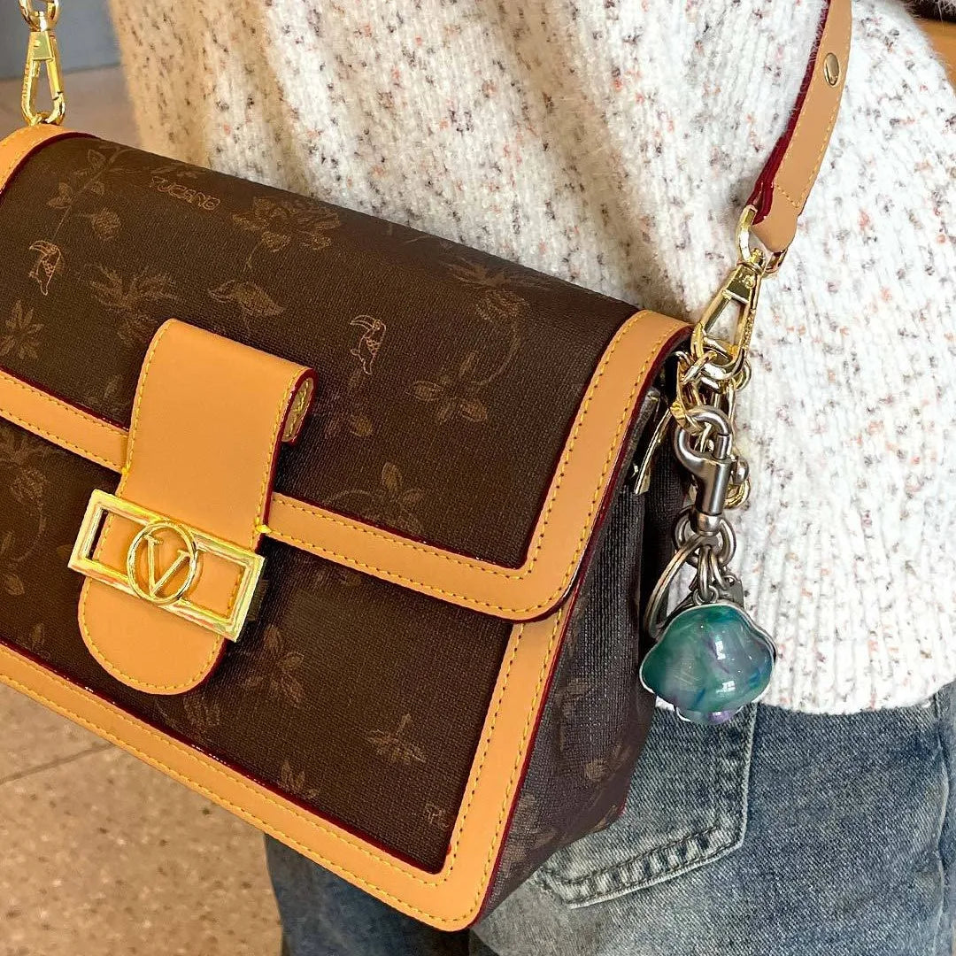 Mushroom-shaped Decorative Pendant Accessories for Coach Handbag Heart Shape Keychain Bags Attachment Parts Women's Gift