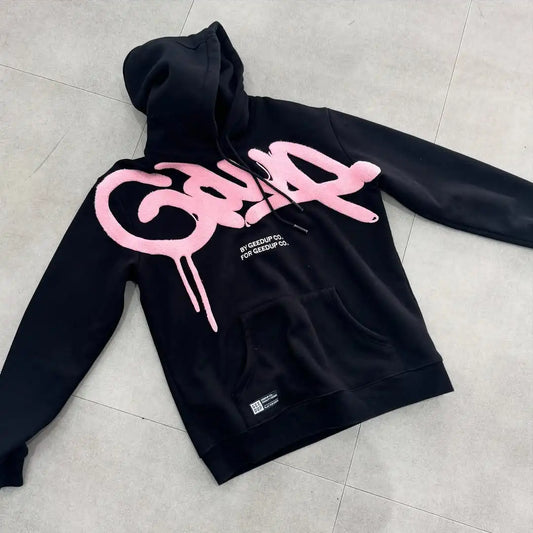 Y2K street style Fashion Letter Printing Cotton Hoodies Harajuku Hip Hop Punk Men Oversized Hoodies Sweatshirts Casual Jacket