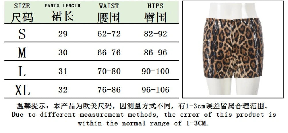 HLJ&GG Y2K Summer New Letter Tank Top Two Piece Sets Women Round Neck Sleeveless Vest + Sequin Leopard Shorts Outfits Streetwear