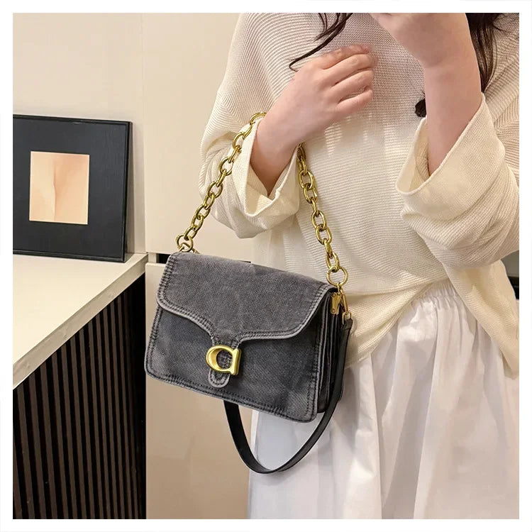 2025 High-Value Retro Women's Canvas Underarm Bag – Trendy Shoulder/Crossbody, Versatile Sophisticated Backpack