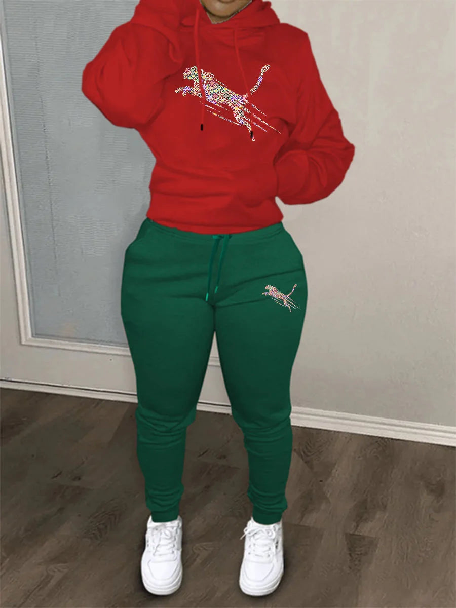 2025 New Ladies hoodies Track Suit Sportswear Sweatsuit Print Designer Sweatshirts sweatpants Hoodies Outfit Women pant Sets