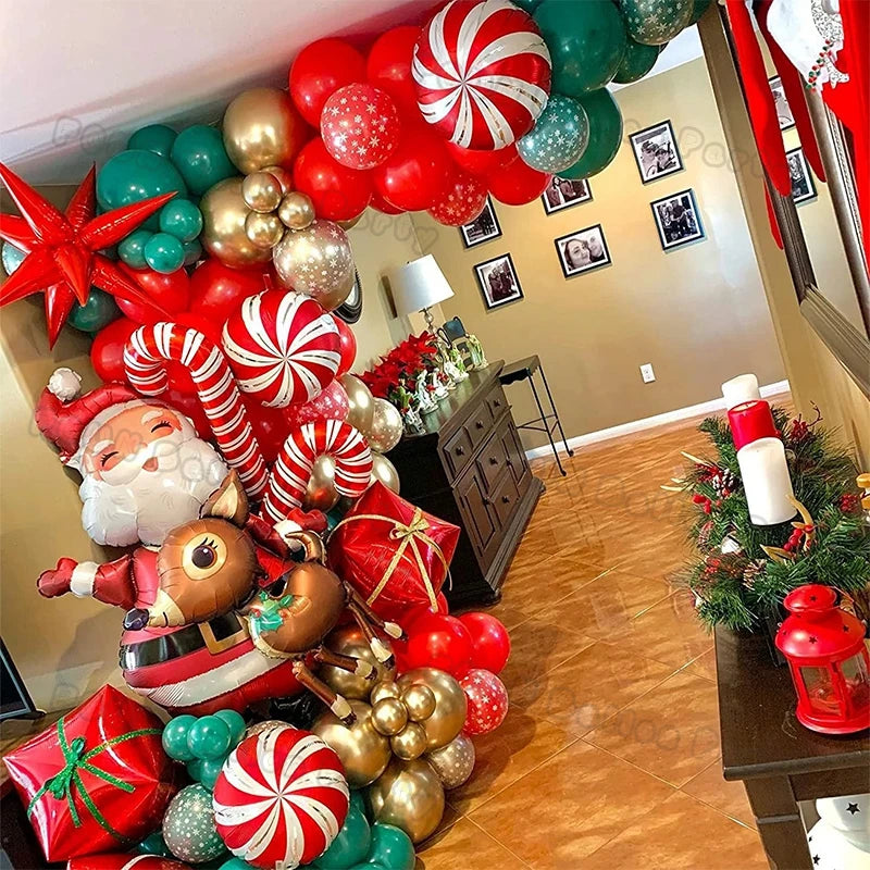 Christmas Balloon Garland Arch Kit — Holiday Party Decor