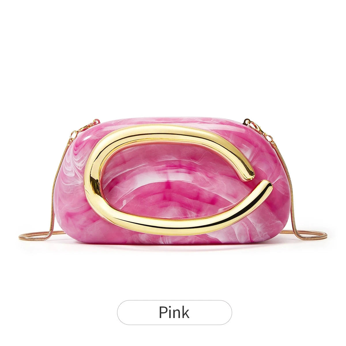 Women's Sealed Box Shaped Acrylic Clutch Fashion Dinner Wedding Party Handbag Elegant Luxury Designer Crossbody Shoulder Bag