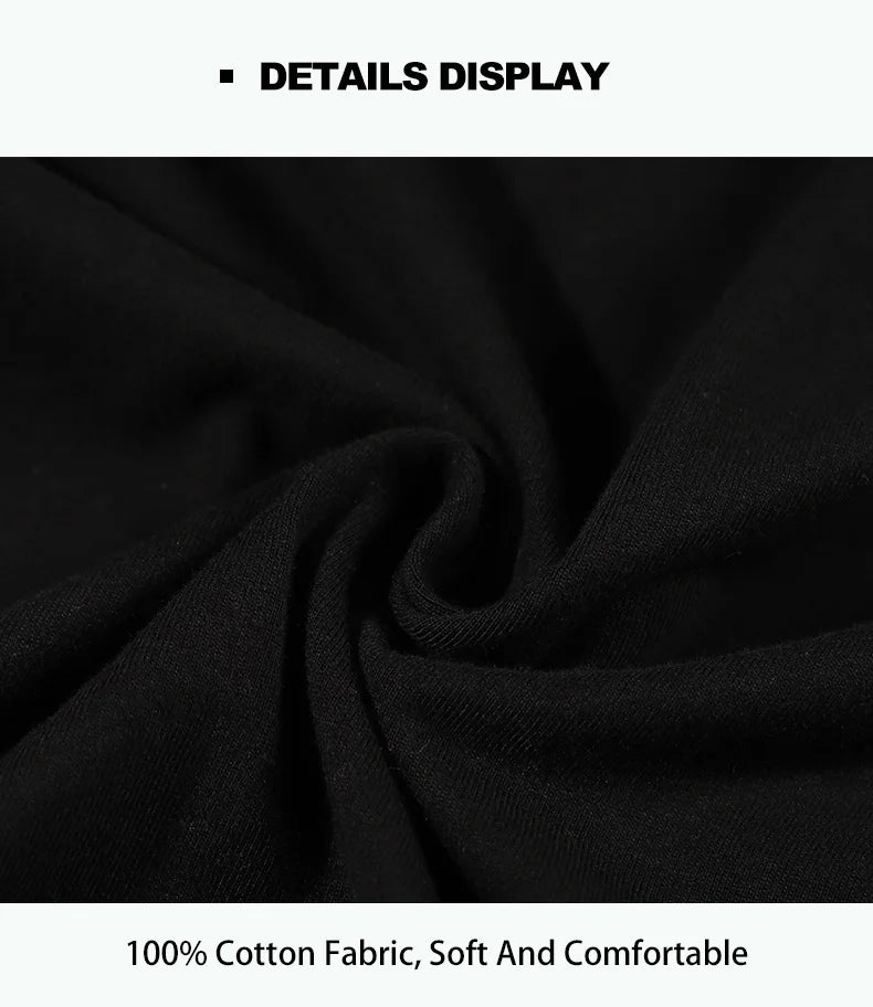 I Said Never Cotton Print Woman Tshirt Oversized All-Matchtee Shirt Aesthetic Soft Clothes Round Neck Sport Comfortableclothes