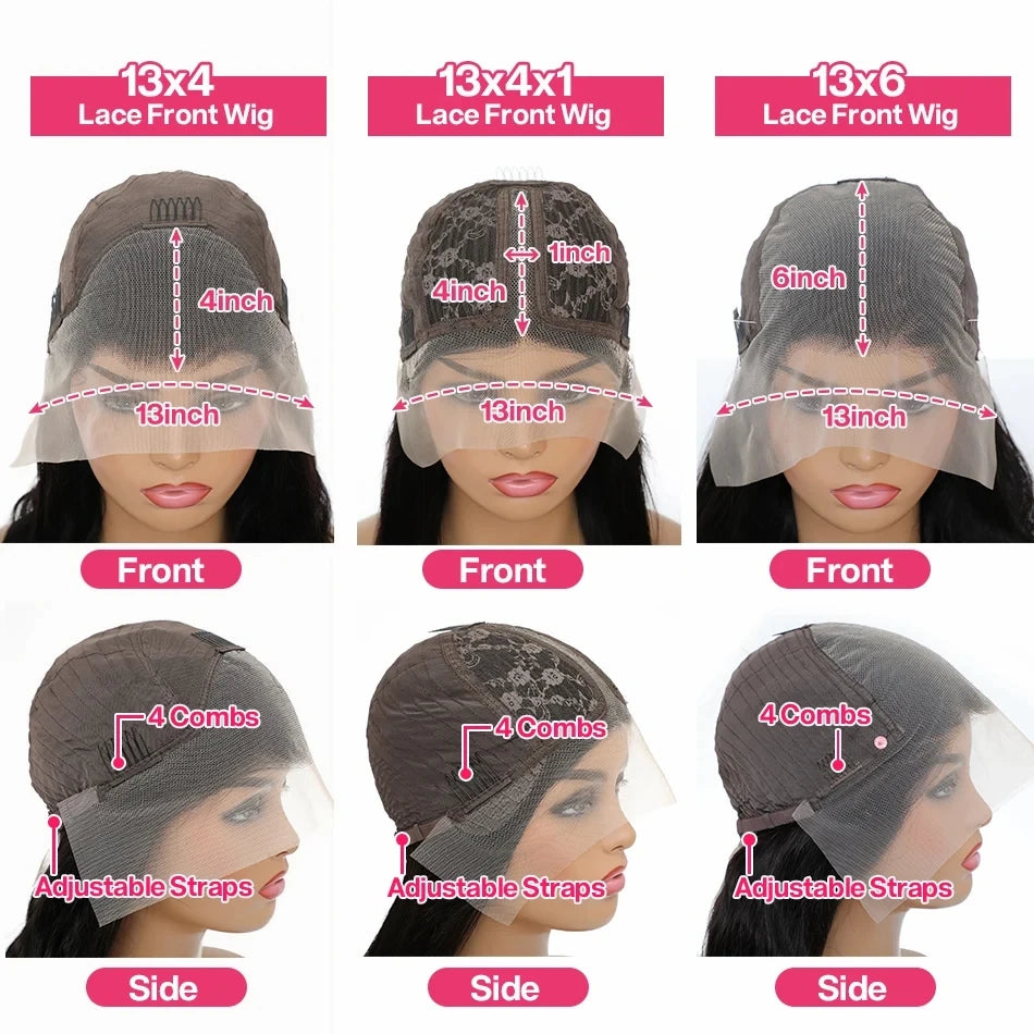 Ying Body Wave Lavender Purple 13x4 Lace Front Human Hair Wigs 13x6 Lace Frontal Wig  Pre Plucked Brazilian Remy 613 Wig