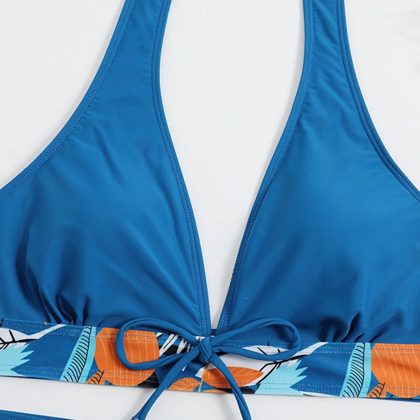 Shorts Bikinis Set  High Waist Swimsuit Women Swimwear  Plant Print Bathers Bathing Swim Suit Beachwear