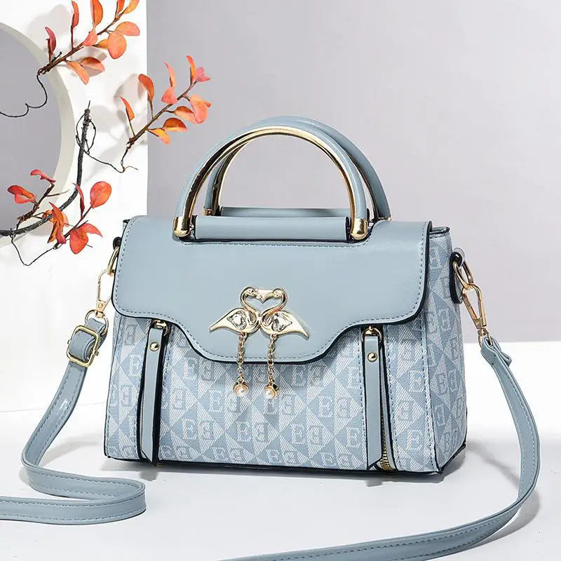 High Quality Bags Fashion Print Leather Shoulder Bag Luxury Design Shoulder Bag Elegant Small Square Bag