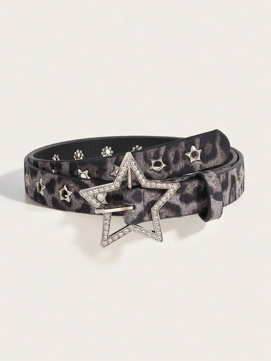 Women's Y2K Metal Star-Studded Belt