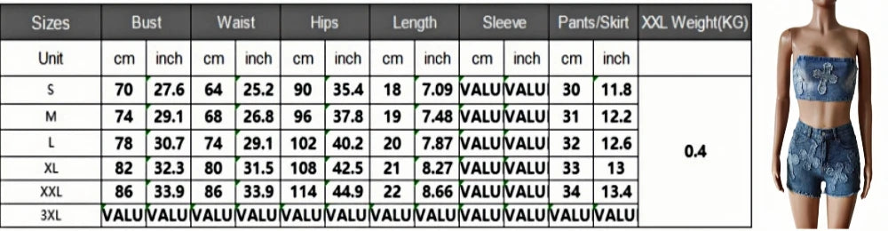 HLJ&GG Blue Fashion jeans Pocket Cargo Shorts Two Piece Sets Women Zipper Long Sleeve Crop Top And Shorts Outfits Cowboy Suits