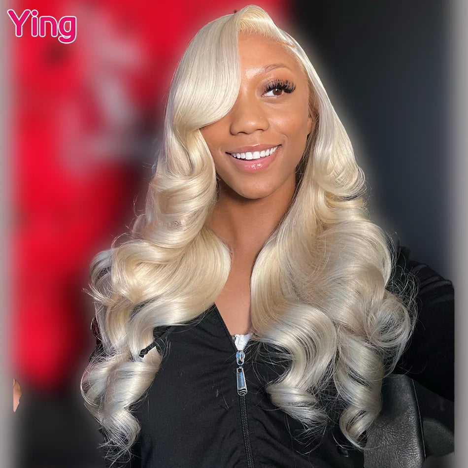 Ying Body Wave Lavender Purple 13x4 Lace Front Human Hair Wigs 13x6 Lace Frontal Wig  Pre Plucked Brazilian Remy 613 Wig