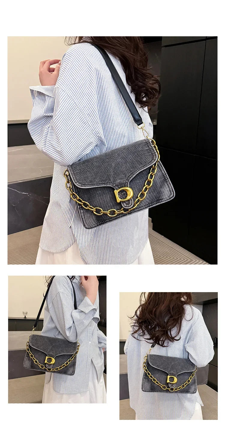 2025 High-Value Retro Women's Canvas Underarm Bag – Trendy Shoulder/Crossbody, Versatile Sophisticated Backpack