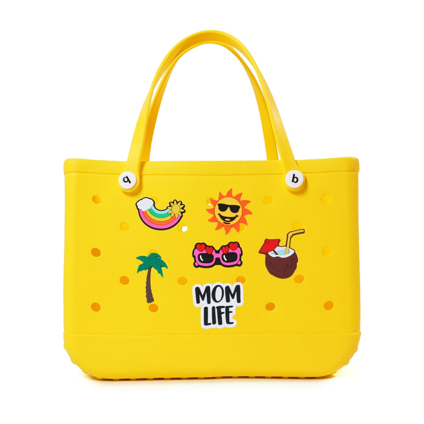 S M XL Eva Beach Bogs Bag Waterproof Extra Large Tote Bag Beach Basket Women Picnic Handbag 48cm XL Tote Bag Rubber shopping Bag
