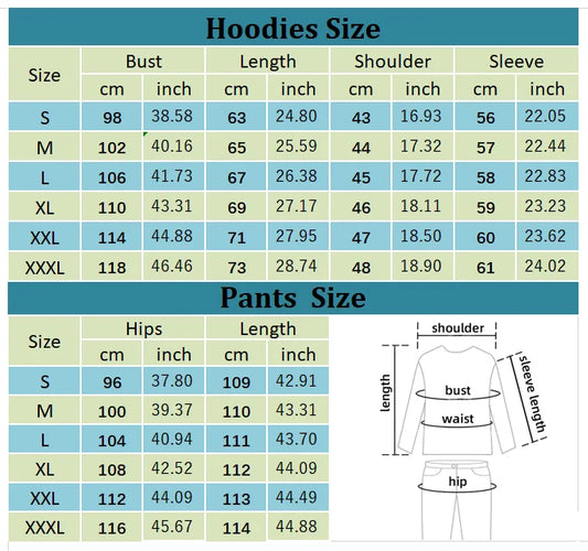 Women's Hoodies Sets Pants Suit 2 Piece Outfits 2025 New Letter Print Bear Aesthetics Sweatshirt and Sweatpants Womens Tracksuit