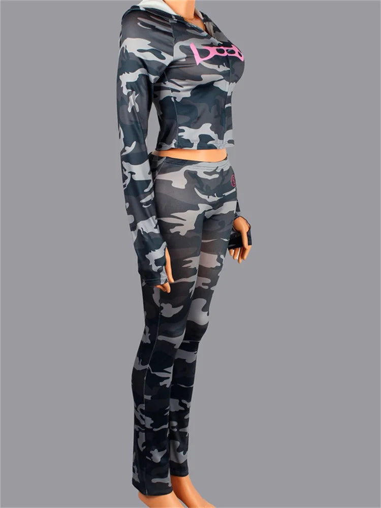 Pink Zip Hoodie & Pants Tracksuit — Women's Two-Piece