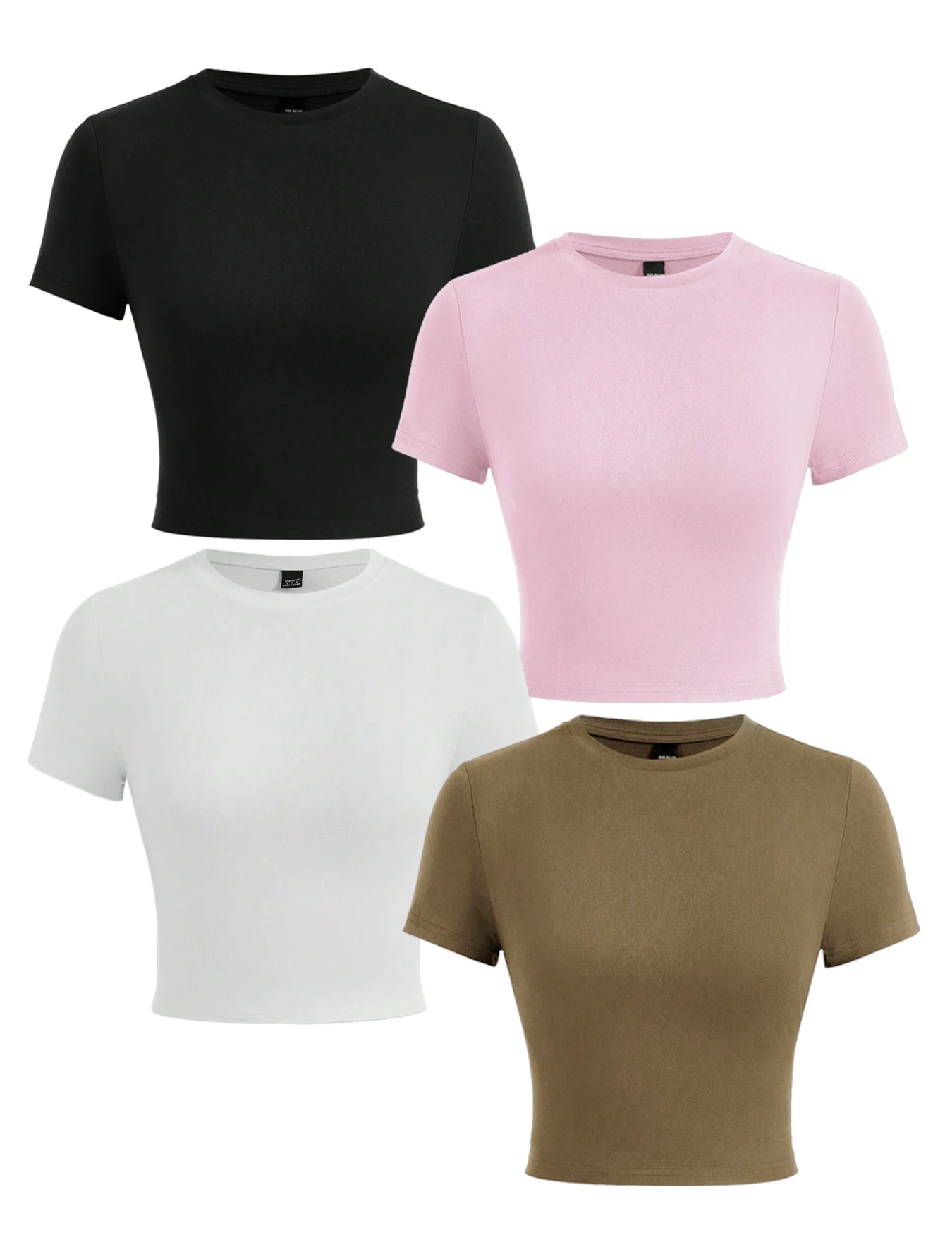 Blessed Creativity Letter T Shirt Women Street Casual Tees Soft Tight Fitting Short T-Shirt Elastic Comfortable Tee Clothes