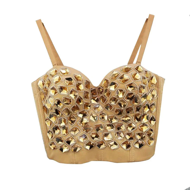 Bling Rhinestone Corset, Luxury Woman Clothes