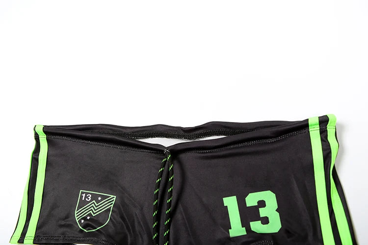 Weird Puss Letter Print 2 Piece Set Women Summer Y2K Beach Style Halter Bandage Bra Tops+Star Shorts Matching Vacation Swimsuit