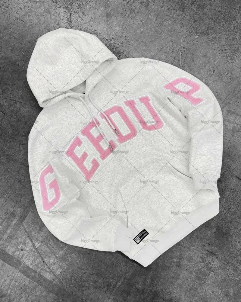 Y2K street style Fashion Letter Printing Cotton Hoodies Harajuku Hip Hop Punk Men Oversized Hoodies Sweatshirts Casual Jacket
