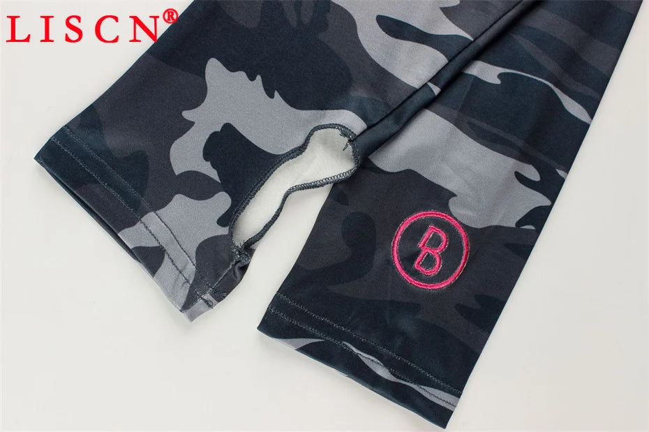 10 Wholesale Fall Tracksuits Camouflage Printing Two Piece Set Womens Outfits Slim Long Sleeve Hooded Jackets + Pants K15697_2