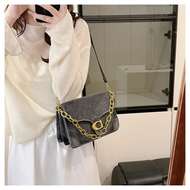 2025 High-Value Retro Women's Canvas Underarm Bag – Trendy Shoulder/Crossbody, Versatile Sophisticated Backpack