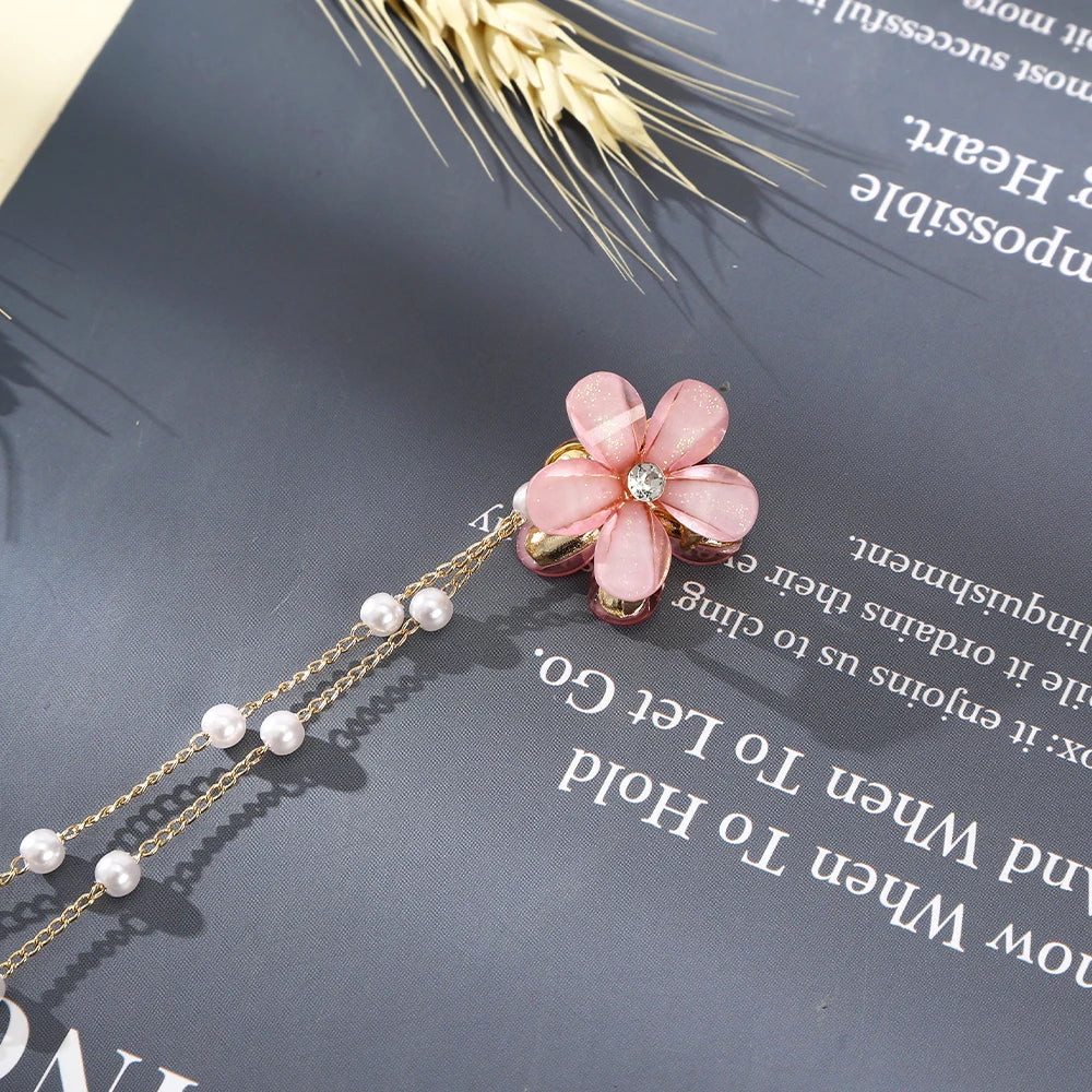 Butterfly Hairpins New Korean Yarn Elegant Metal Tassel Long Hair Clips For Women Hanfu Antique Party Hair Accessories